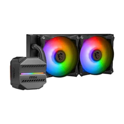 MSI MAG CORELIQUID M240 ARGB DISSIPATORE A LIQUIDO PER CPU DA 240mm 2 VENTOLE DA 120mm RAFFREDDAMENTO AD ACQUA SPLIT FLOW PER INTEL 1700/1200 AMD AM5/AM4